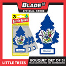 2pcs Little Trees Car Air Freshener U3S-32002 Bouquet (Set of 3) Hanging Tree Provides Long Lasting Scent