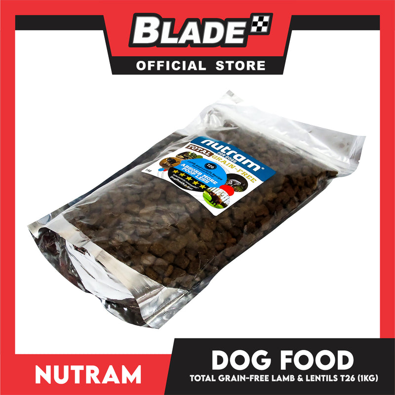 Nutram T26 Total Grain-Free Lamb and Lentils Recipe 1kg Dog Dry Food