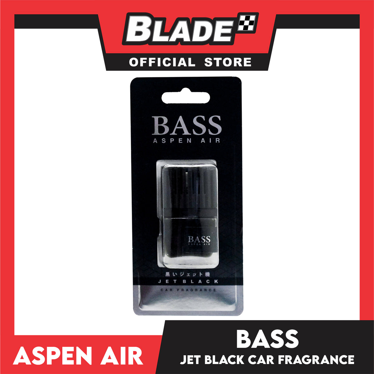 Aspen Air Car Air Freshener Bass ABS-3062 Jet Black Car Fragrance