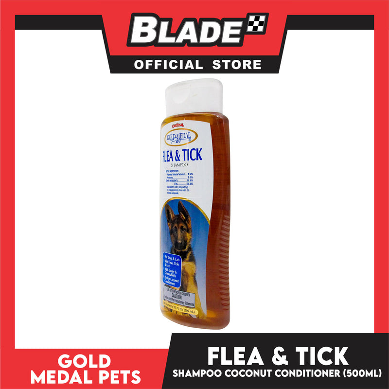 Gold Medal Pets Flea and Tick 17oz Dogs and Cats Shampoo