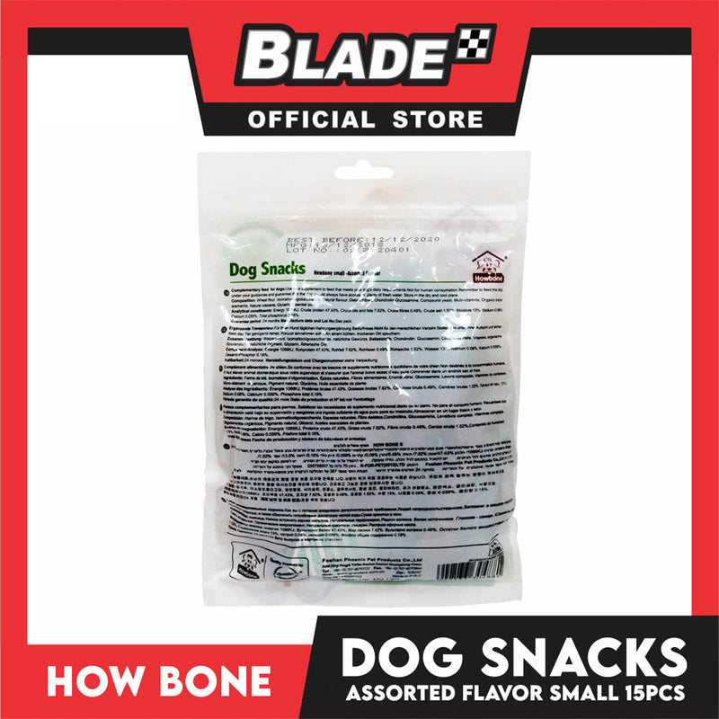 Howbone All Natural Dog Snacks Mix Assorted Flavor 15pcs