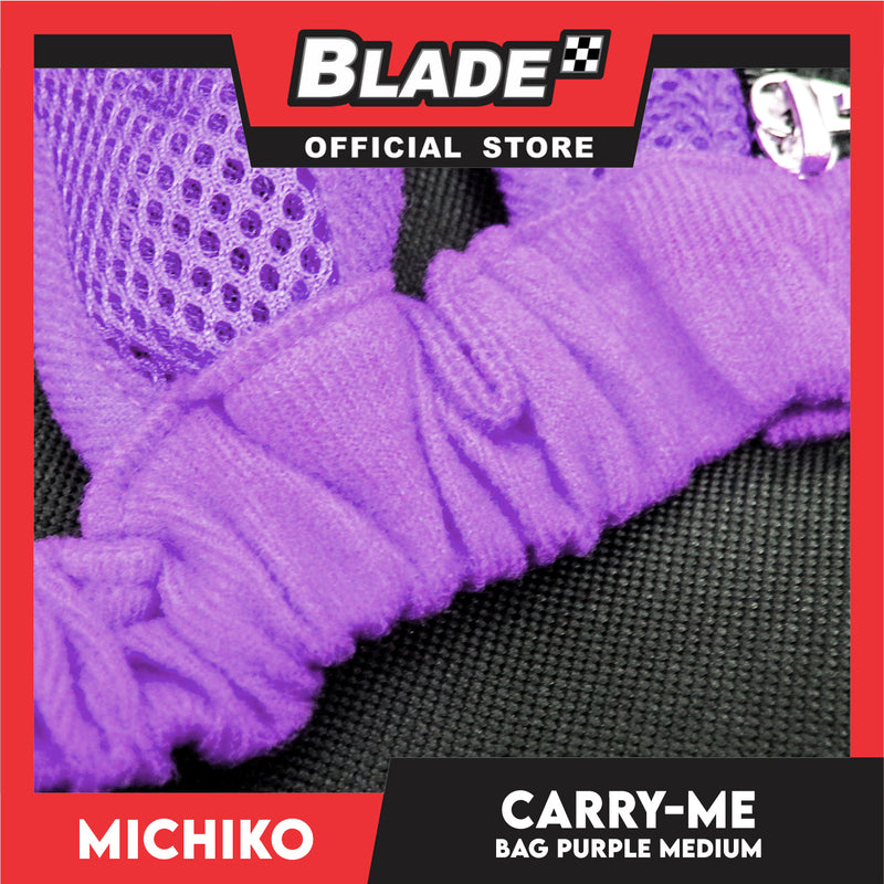 Michiko Carry Me Pet Bag Carrier Purple Medium