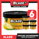 6pcs Blade Organic Air Freshener Lemon 36g
