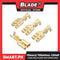 4pcs Female Terminal Crimp Gold Plated With Cover 6.3mm Non-insulated Crimp Terminals Cable Lug Wire Connectors