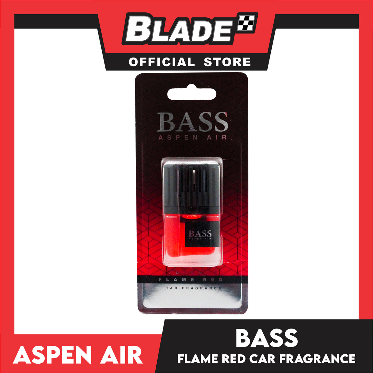 Aspen Air Car Air Freshener Bass ABS-3061 Flame Red Car Fragrance