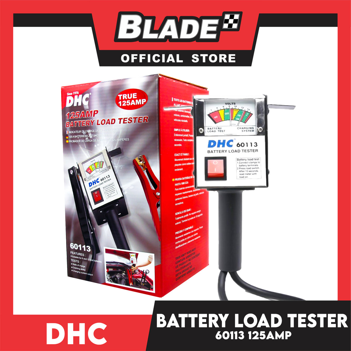 Dhc Battery Load Tester 60113 125amp
