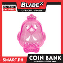 Gifts Coin Bank Plastic Transparent Bird Design AP1413 (Assorted Designs and Colors)