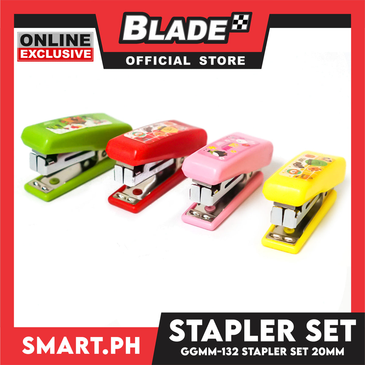 Gifts Stapler Set Mini GGMM-132 Assorted Colors