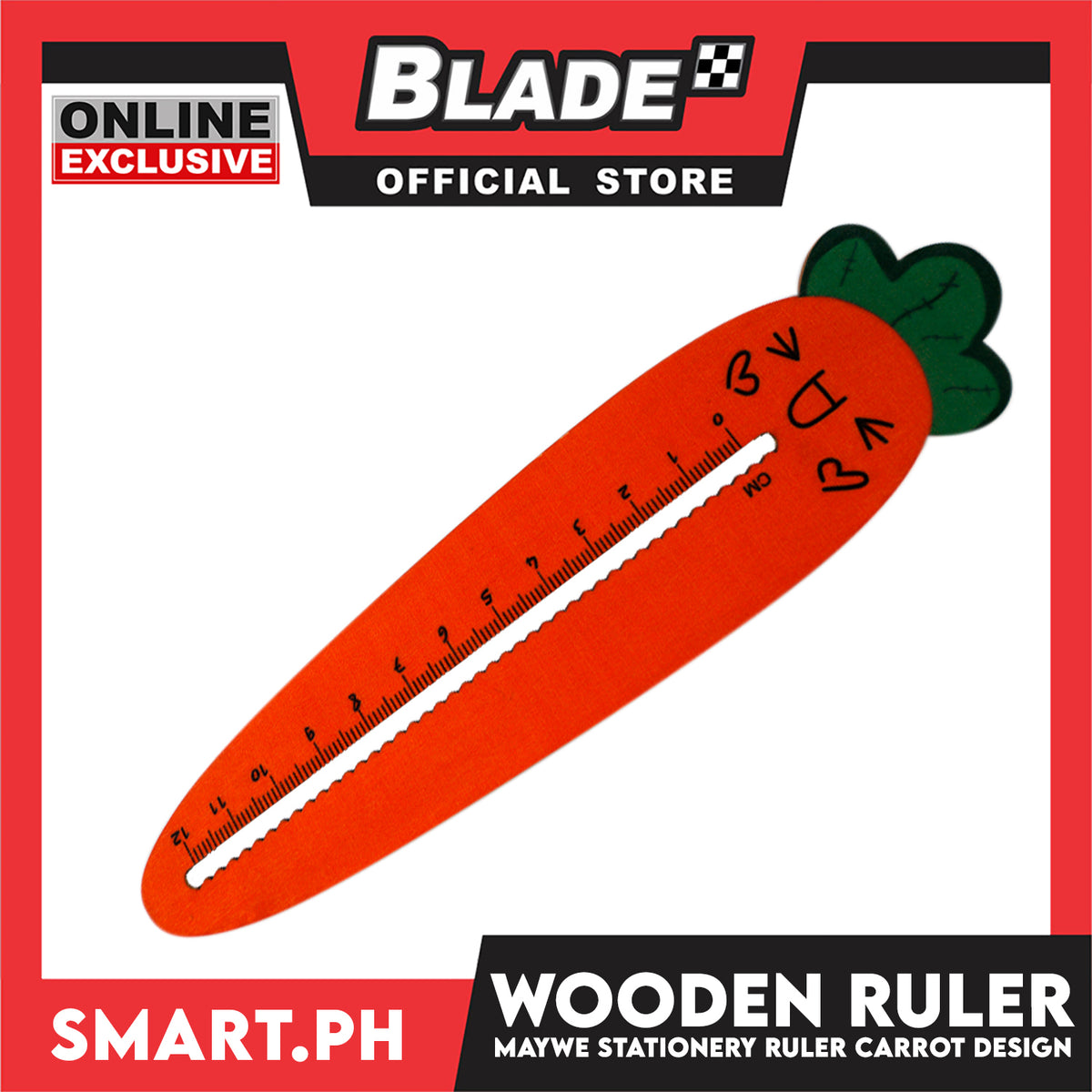 Gifts Wooden Ruler (Assorted Designs and Colors)