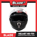 Blade Helmet Modular Full Face HD-701 Black Glossy (Large)