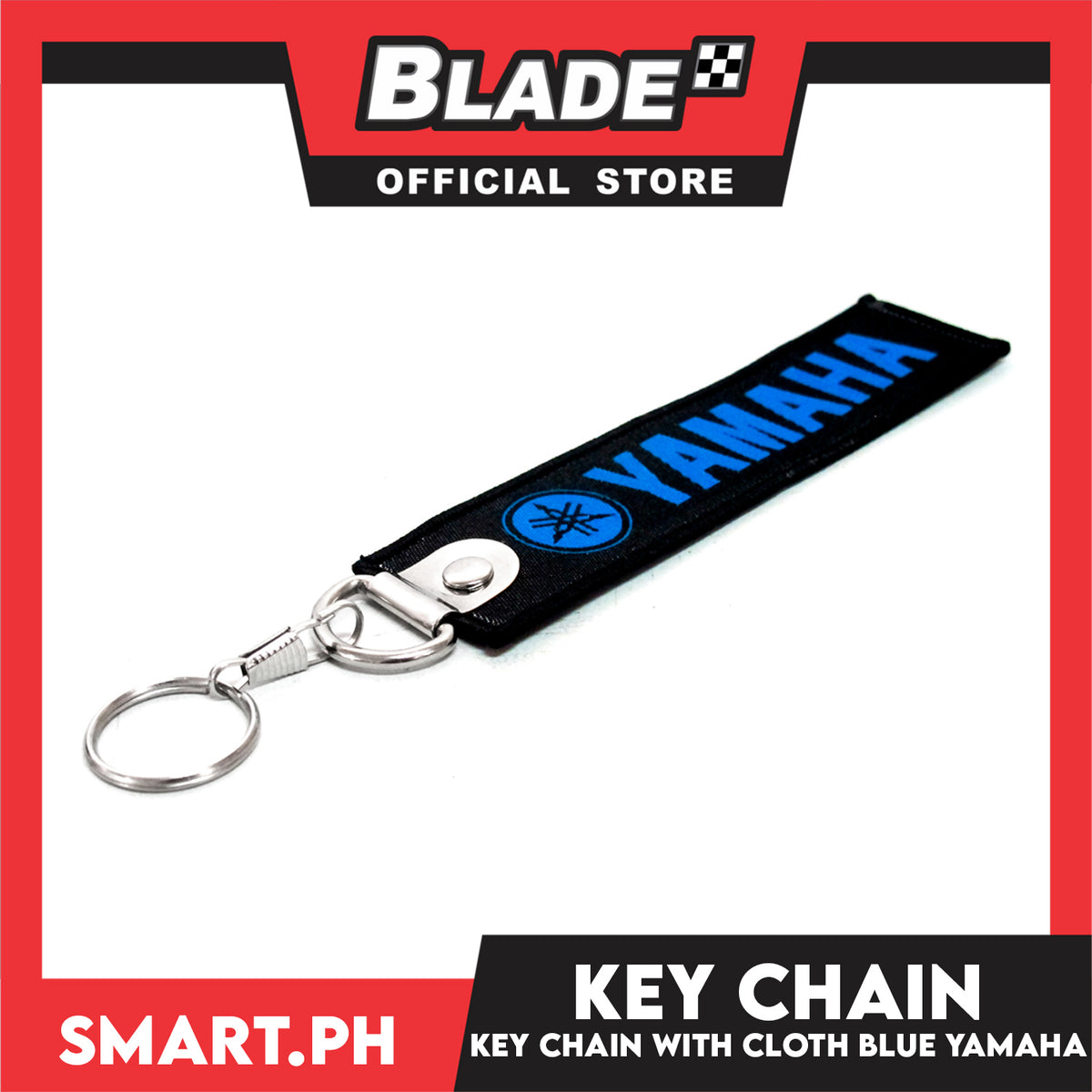 Blade Keychain Cloth Tag Yamaha (Blue)