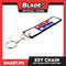 Blade Keychain Cloth Tag Honda Racing (White/Blue/Red)