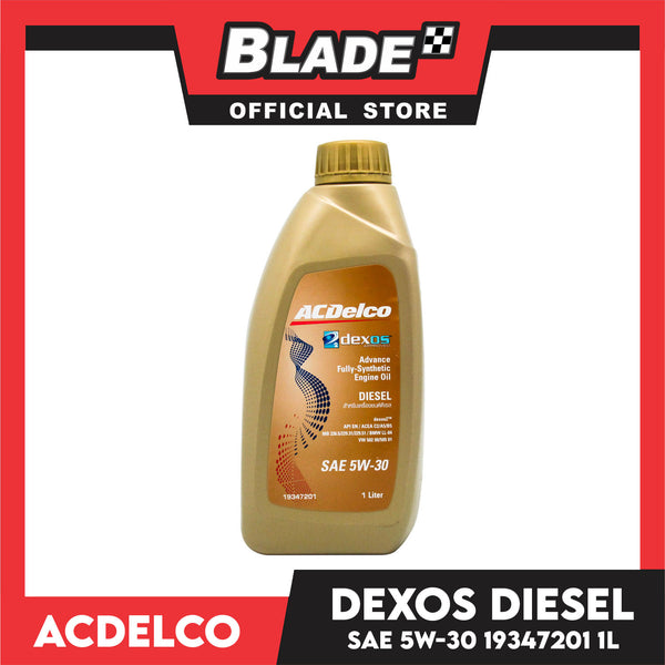 ACDelco Dexos2 Advance Fully-Synthetic Engine Oil Diesel API SN/ACEA C2, A5, B5 SAE 5W-30 19347201 1Liter