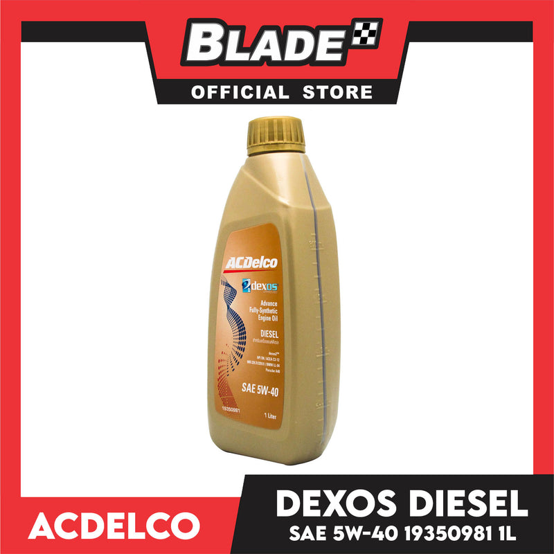 ACDelco Dexos2 Advance Fully-Synthetic Engine Oil Diesel API SN/ACEA C3-12 SAE 5W-40 19350981 1Liter