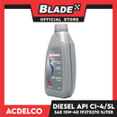 ACDelco Advance Synthetic Blend Engine Oil Diesel API CI-4/SL SAE 15W-40 Supreme 19375270 1Liter