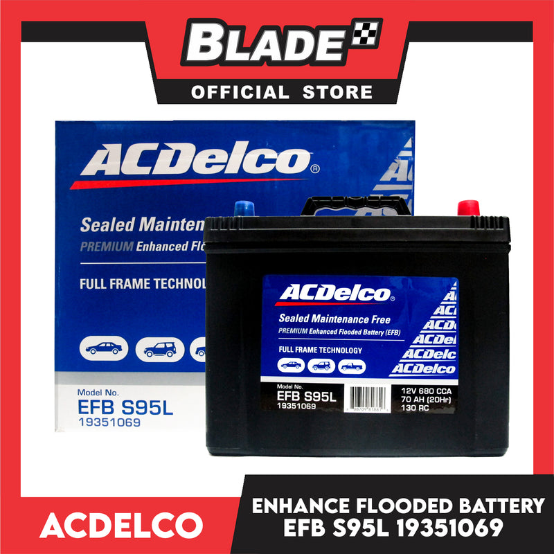 ACDelco Sealed Maintenance Free Premium Enhance Flooded Battery EFB S95L 19351069 Full Frame Technology