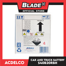 ACDelco Sealed Maintenance Free Premium Car and Truck Battery S40B20RBH / NS40 Reversed