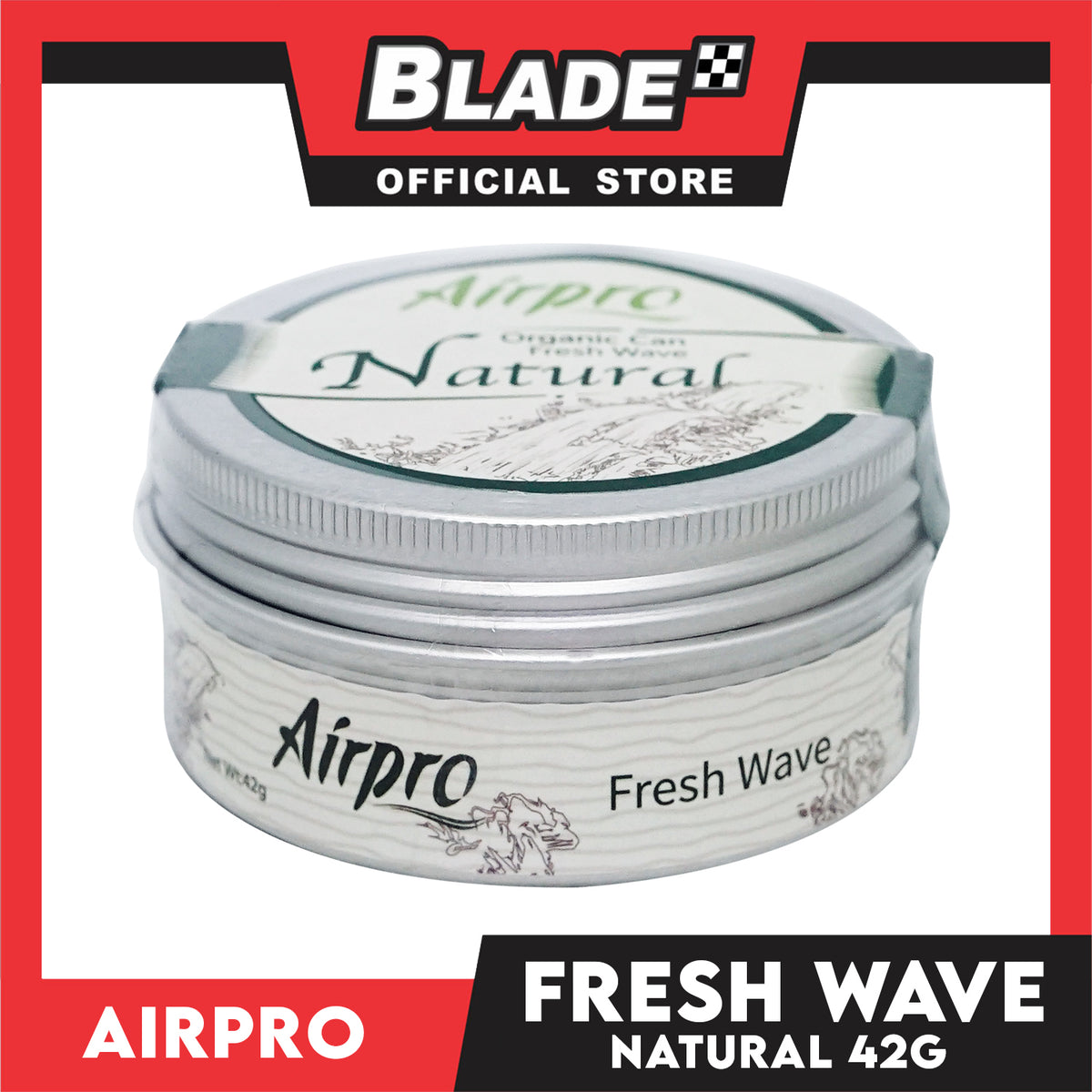 Airpro Air Freshener Organic Can Fresh Wave Natural 42g