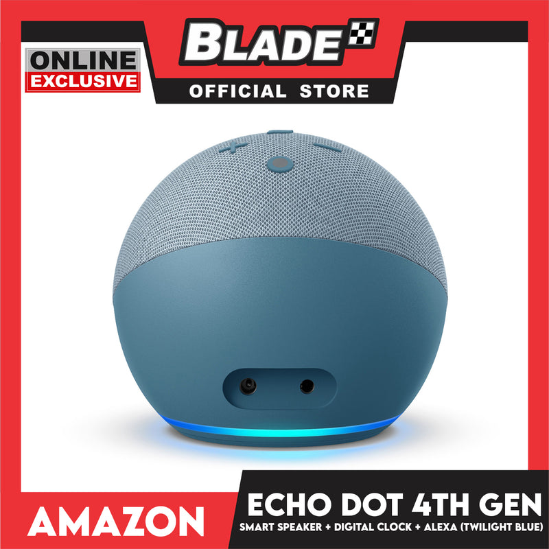 Echo Dot 4th Gen. Smart Speaker with Alexa (Twilight Blue) –