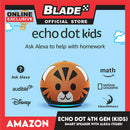Amazon Echo Dot 4th Gen. (Kids) Designed For Kids, with Parental Controls (Tiger)