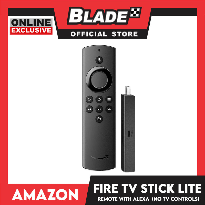 Fire TV Stick Lite with Latest Alexa Voice Remote Lite (No TV  controls), HD streaming Device