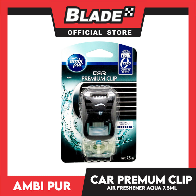 Ambi Pur Car Air Freshener Premium Clip (Aqua) 7.5ml.