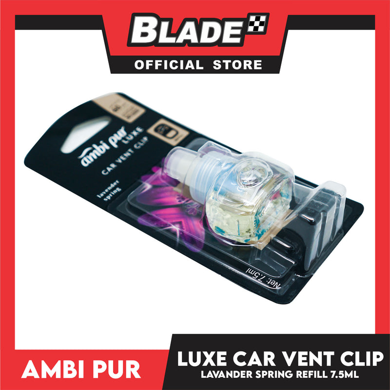 Ambi Pur Luxe Car Vent Clip Refill 7.5ml Lavender Spring