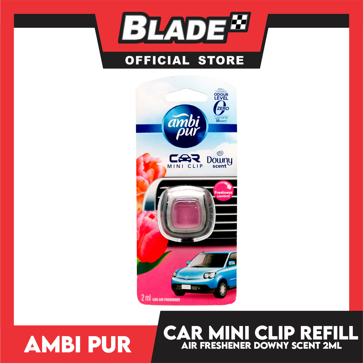 AmbiPur Car Air Freshener Mini Clip 2ml (Downy Scent)