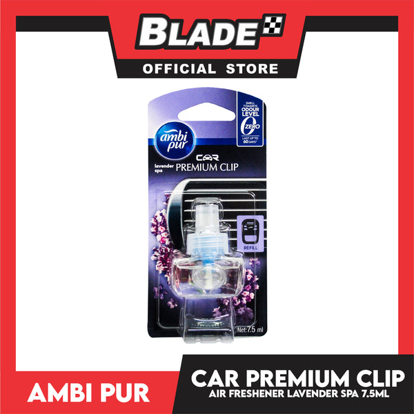 Ambi Pur Car Air Freshener Premium Clip Refill (Lavender Spa) 7.5ml