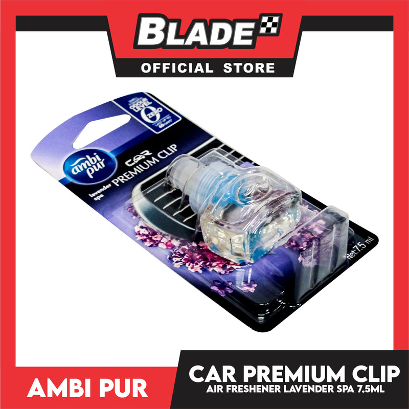 Ambi Pur Car Air Freshener Premium Clip Refill (Lavender Spa) 7.5ml