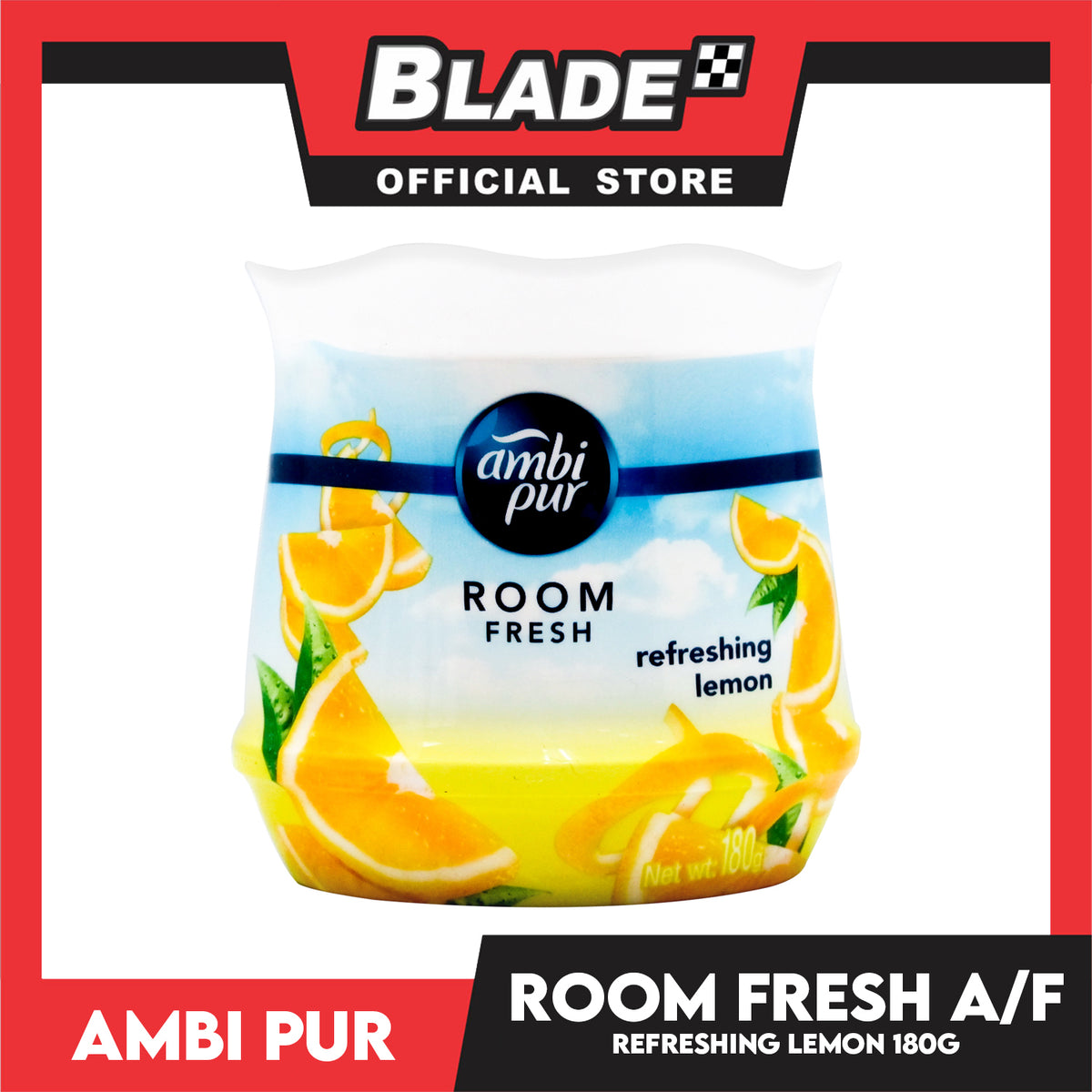 Ambi Pur Air Freshener Room Fresh (Refreshing Lemon) 180g