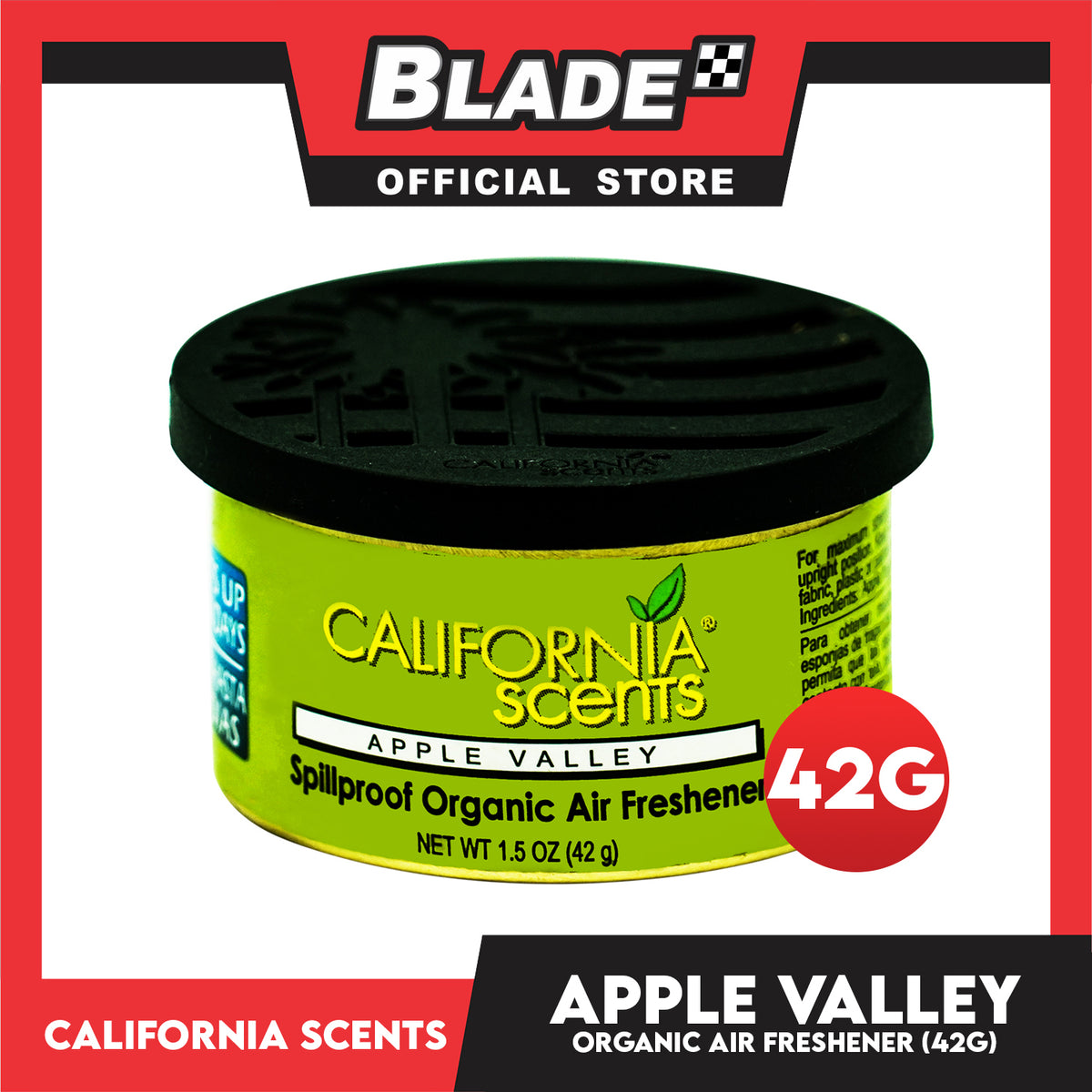 California Scents Organic Air Freshener (Apple Valley) 42g