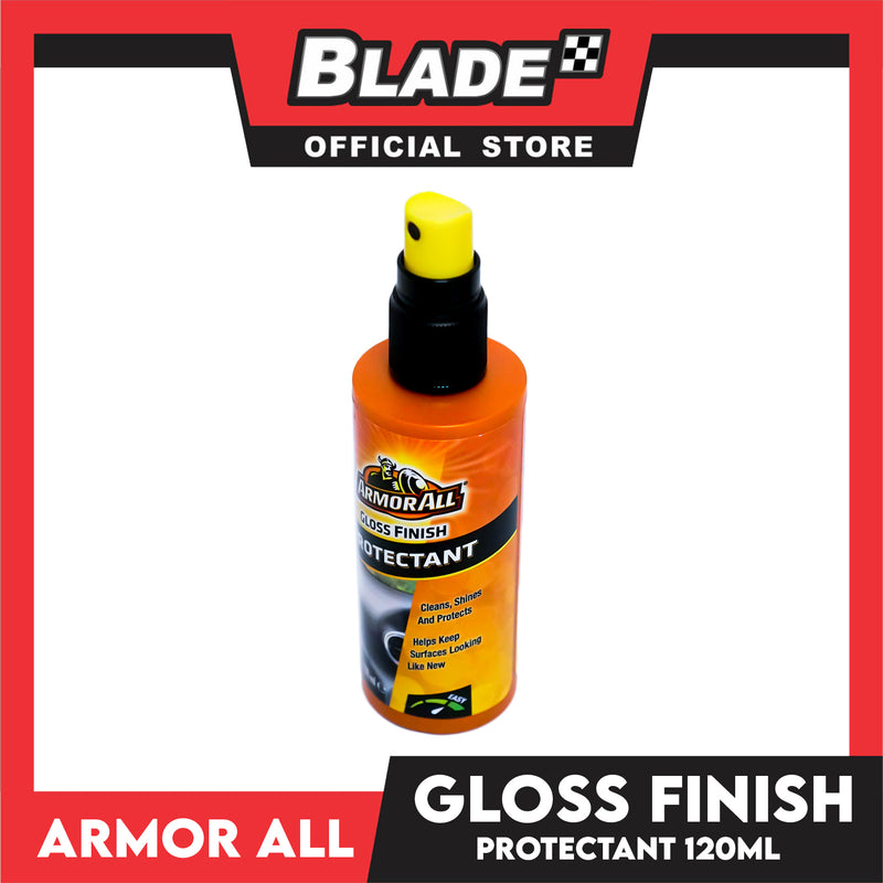 Armor All Gloss Finish Clean, Shines and Protects Vinyl, Rubber and Plastic 120ml Suitable for Automotive, Household and Marine Usage