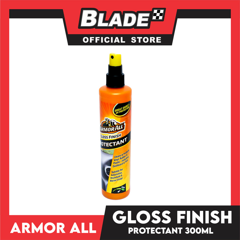 Armor All Gloss Finish Protectant Clean, Shines and Protects Vinyl, Rubber and Plastic 300ml Suitable for Automotive, Household and Marine Usage