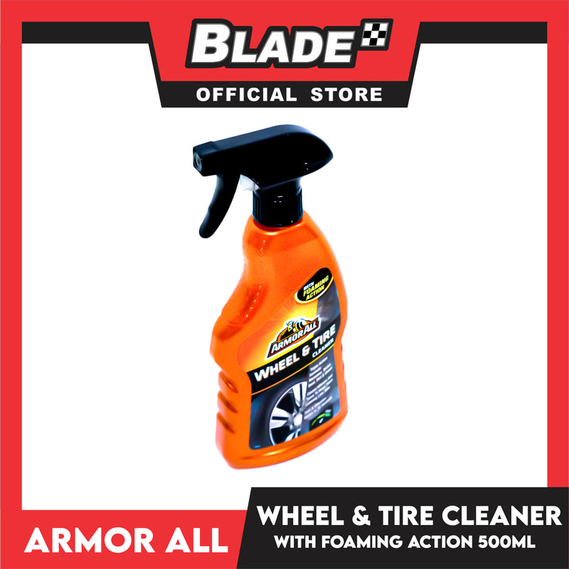Armor All Wheel and Tire Cleaner with Foaming Action 500ml Triple Action Formula Removes Brake Dust, Dirt and Grime