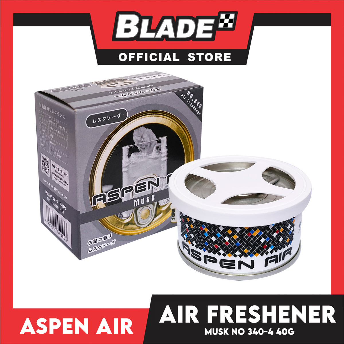 Aspen Air Musk 40g Car Air Freshener Cartridge No.340-4 Suitable For Your Car And Closet