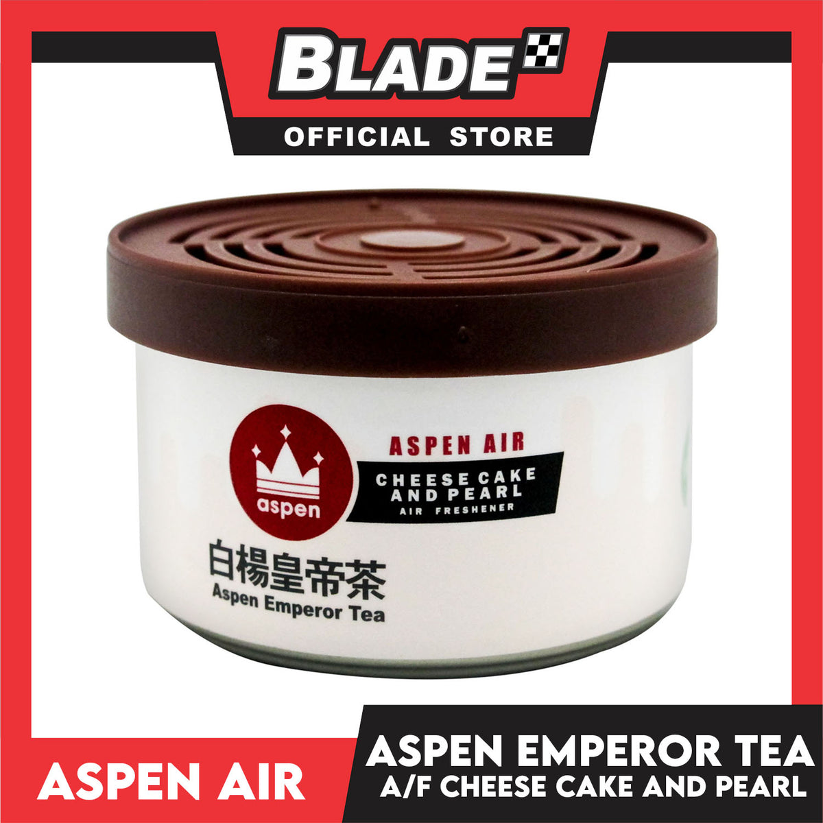 Aspen Air Car Air Freshener Emperor Tea Cheese Cake and Pearl