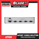 Aten 4 Port Video Splitter VS-94A (350MHz) Duplicates 1 Video Signals To 4 Displays (1 Unit And No Adaptor, No Accessories)