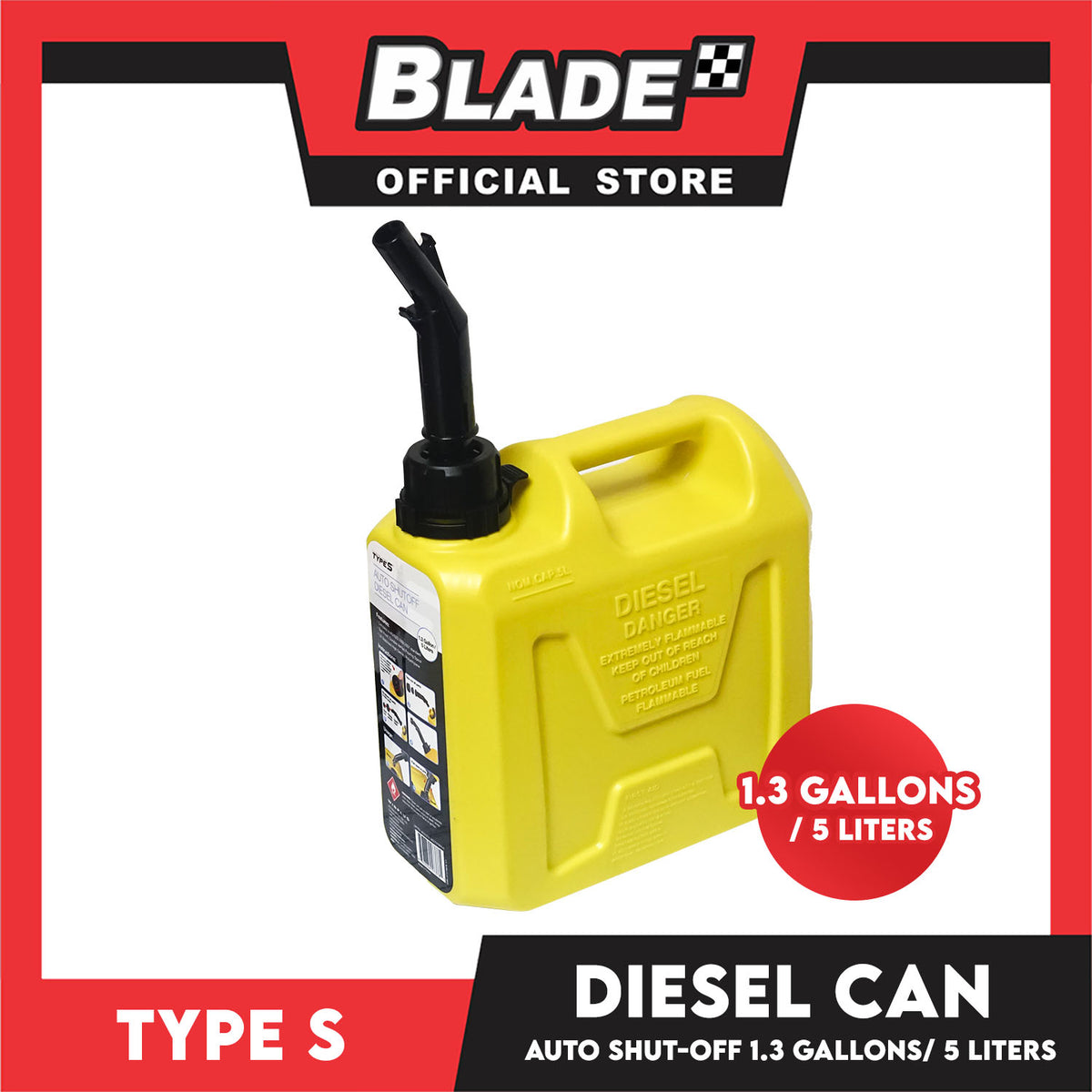 Type S Fuel Tank 5L AC5737 (Yellow)