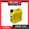 Type S Fuel Tank 10L Diesel AC573 Auto ShutOff Diesel Can (Yellow)