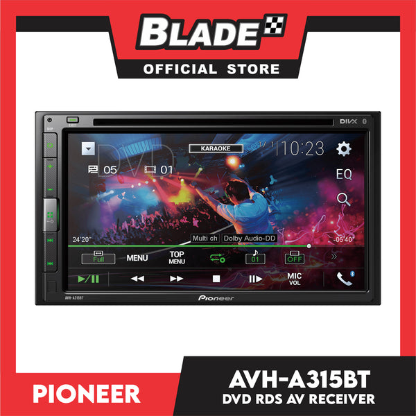 Pioneer AVH-A315BT 6.8'' DVD RDS AV Receiver WVGA Touchscreen Display