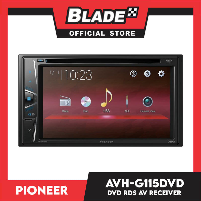 Pioneer AVH-G115DVD 6.2'' DVD RDS AV Receiver WVGA Touchscreen Display