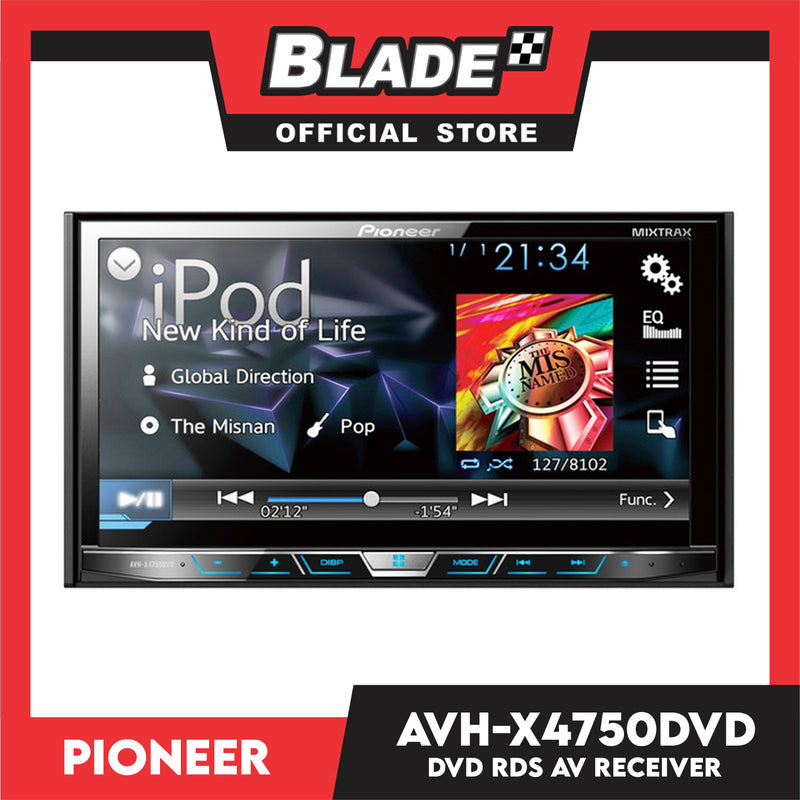Pioneer AVH-X4750DVD 7" DVD RDS AV Receiver WVGA Touchscreen Display