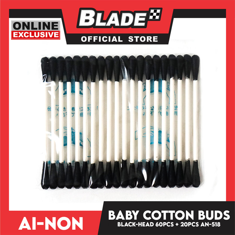 Ainon Baby Cotton Buds Black-Head 60pcs AN-518