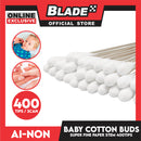 Ainon Baby Super Fine Power Stem Cotton Buds 400 Tips AN514B (Set of 3)