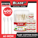 Ainon Baby Super Fine Power Stem Cotton Buds 400 Tips AN514C (Set of 6)