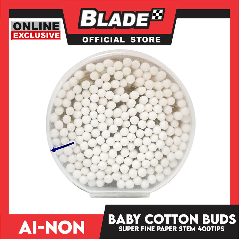 Ainon Baby Super Fine Power Stem Cotton Buds 400 Tips AN514A