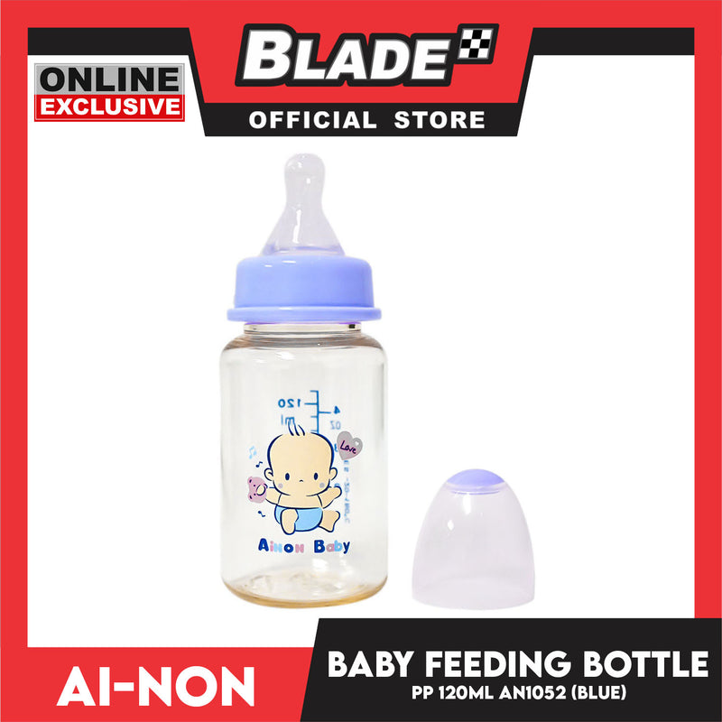 Ainon Baby Feeding Bottle PP Feeding Bottle 120ml AN1052B (Blue)