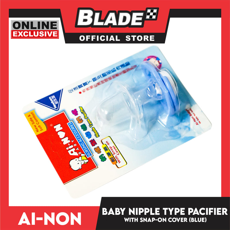 Ainon Baby Pacifier Nipple Type with Snap-on Cover for New Born