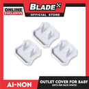 Ainon Baby 12pcs Outlet Plug Cover for Kids Safety AN557 (White)